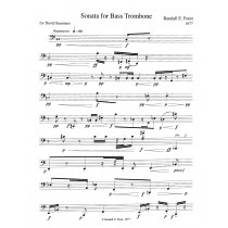 Sonata for Bass Trombone (1976)