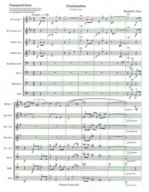 Proclamation for Brass Choir