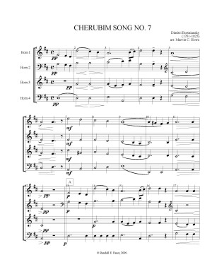 Cherubim Song No. 7 by Dimitri Bortniansky