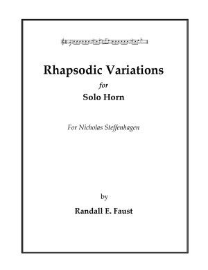 Rhapsodic Variations for Solo Horn (2022)